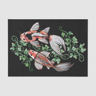 Koi Fish Pond Kois Ivy Japanese Fishpond           Tissue Paper
