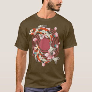 Koi Fish Pond Sakura Nishikigoi Cherry Blossom Koi T-Shirt