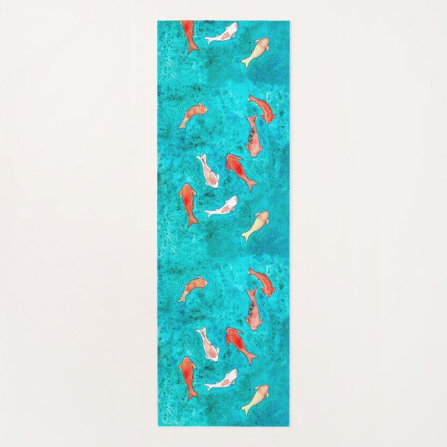 Koi Fish Pond  Yoga Mat (Front)