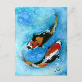 Koi Fish Postcard by Ppeppermint at Zazzle