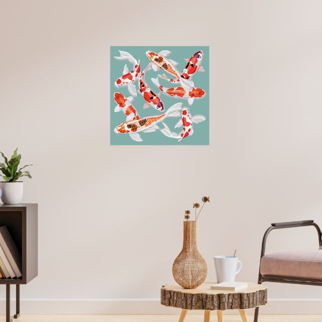 Koi fish poster (Living Room 3)