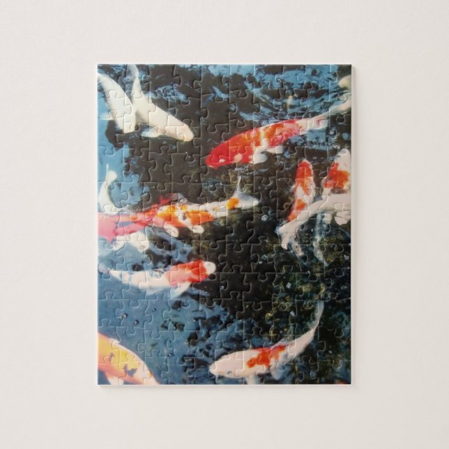 Koi Fish Puzzle Fish Photo Jigsaw Puzzle Fishy Fun (Vertical)