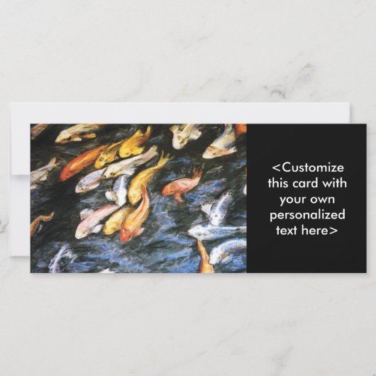 Koi Fish Rack Card (Front)