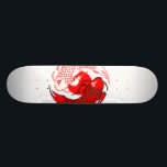 Koi Fish: Red Dot Skateboard<br><div class="desc">The perfect balance of the world over the rising sun.</div>