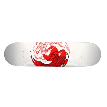 Koi Fish: Red Dot Skateboard by Lord_Skate at Zazzle