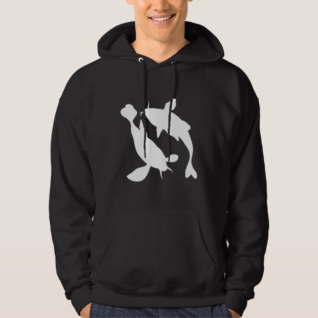 Koi Fish Silhouette Hoodie (Front)