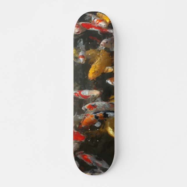 Koi Fish Skateboard Deck (Front)