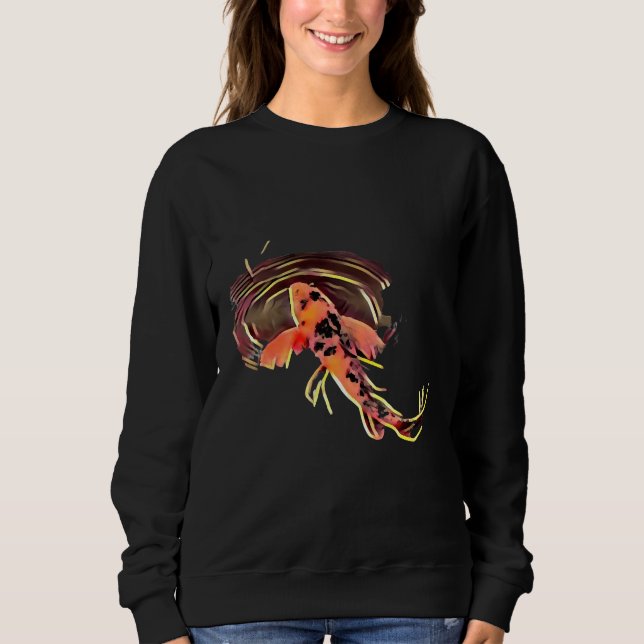 Koi Fish Swimming Alone Sweatshirt (Front)