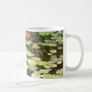Koi Fish Swimming In Lilly Pond Mug