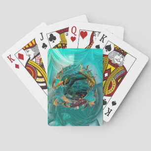 Koi Fish SWIMMING IN PEACE Poker Cards