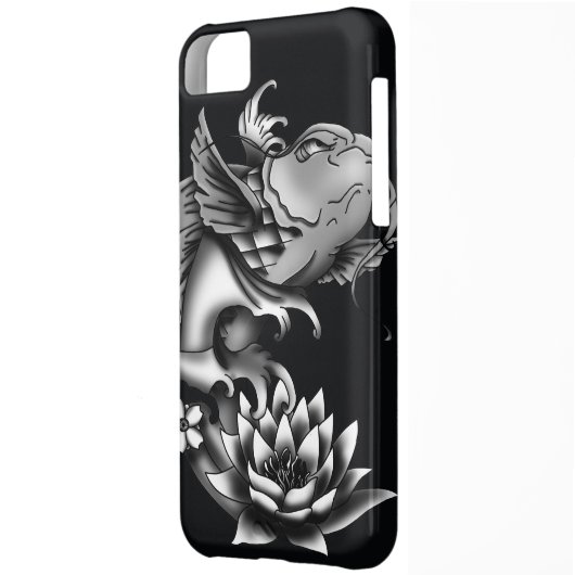 Koi fish tattoo design - Black Case-Mate iPhone Case (Back Left)