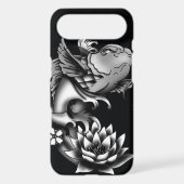 Koi fish tattoo design - Black Case-Mate iPhone Case (Back)