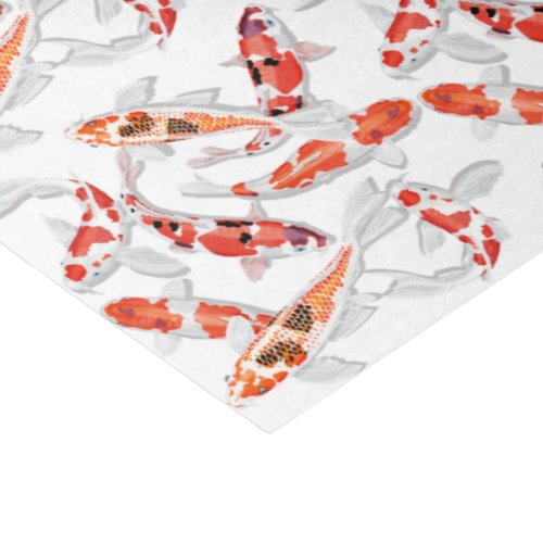 Koi fish tissue paper