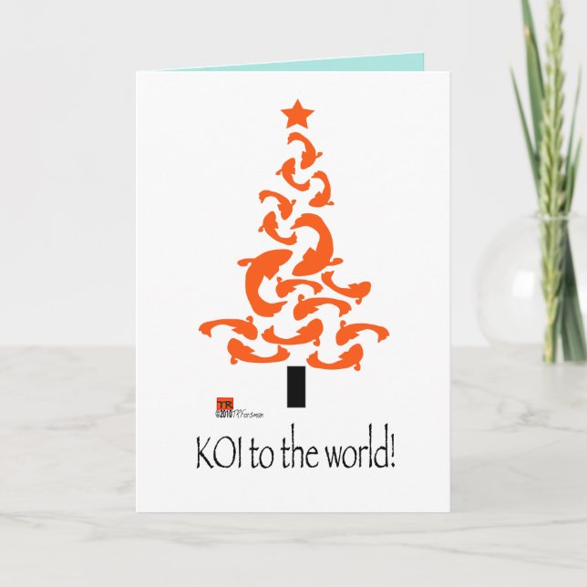 KOI (fish) to the world Christmas  card 2021-22 (Front)