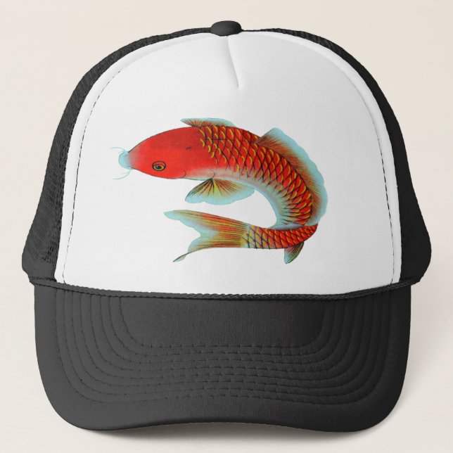 koi.fish trucker hat (Front)