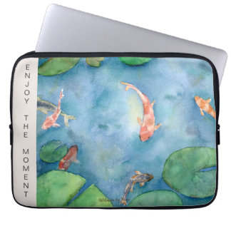 Koi Fish Watercolor Laptop Sleeve