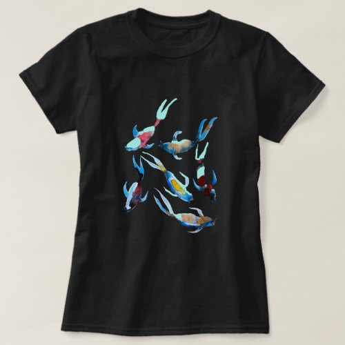 Koi Fish watercolor T_Shirt