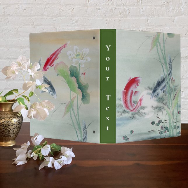 Koi Fish with Lotus 3 Ring Binder (Creator Uploaded)