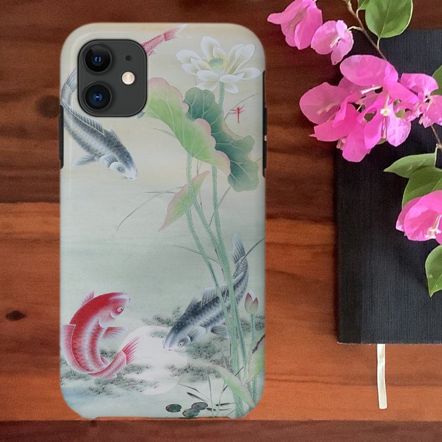 Koi Fish with Lotus Case-Mate iPhone Case (Creator Uploaded)