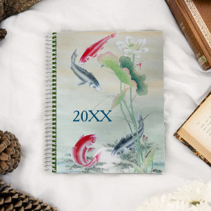 Koi Fish with Lotus Planner