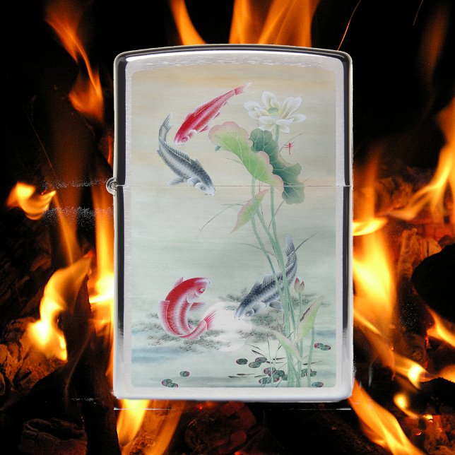 Koi Fish with Lotus Zippo Lighter (Creator Uploaded)