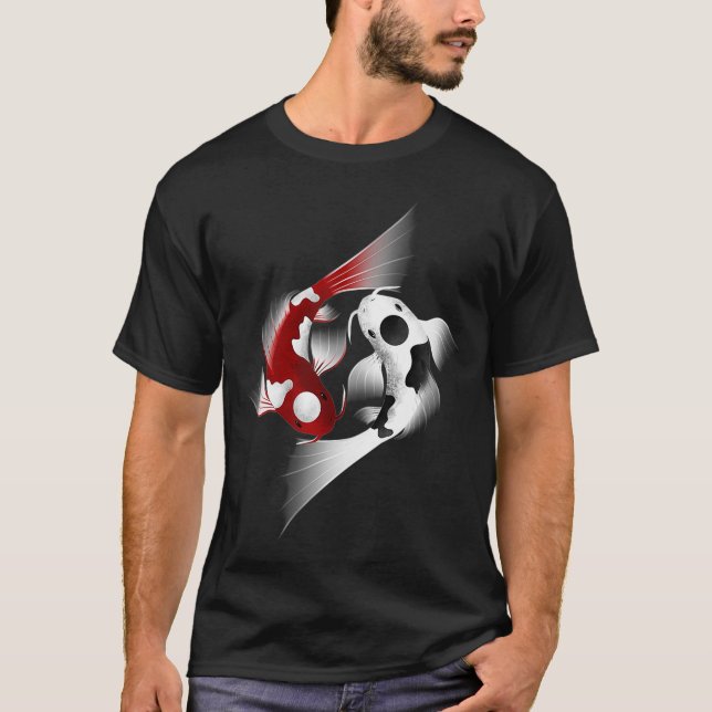 Koi Fish Yin Yang T-Shirt (Front)