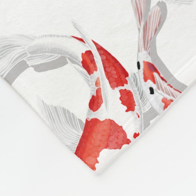 Koi Fleece Blanket (Corner)