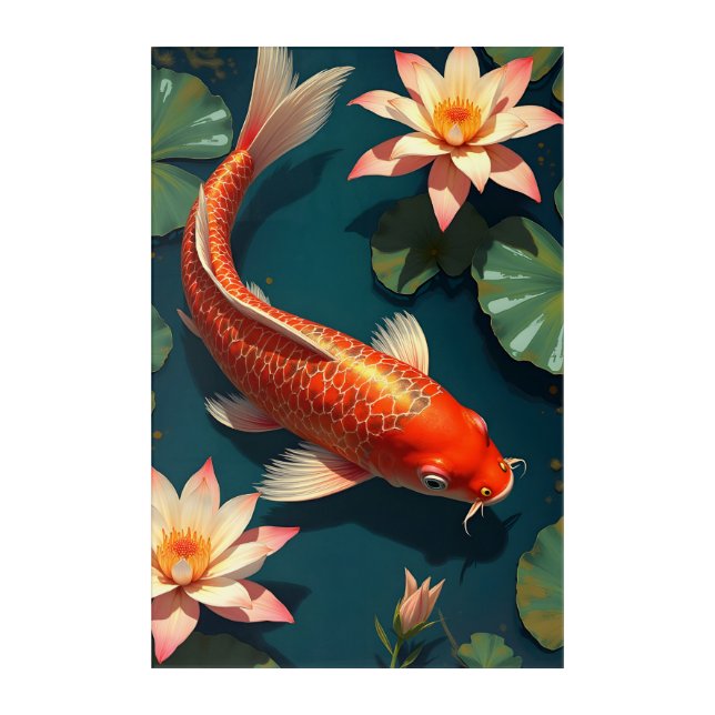 Koi Gold Acrylic Print (Front)