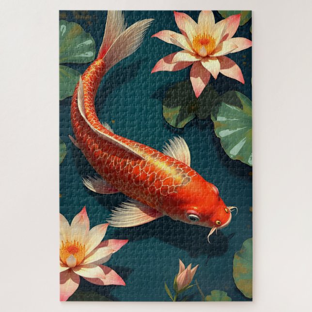Koi Gold Jigsaw Puzzle (Vertical)