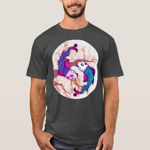 Koi Japanese Fish Cherry Blossom Yin Yang Sakura T T-Shirt