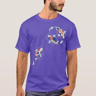 Koi Lake Traditional Japanese Minimalist by Tobe F T-Shirt