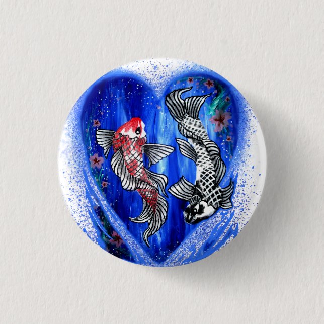 Koi Love Button (Front)