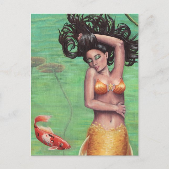 Koi Mermaid - Postcard (Front)