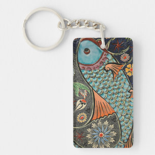 Koi Mosaic Acrylic Keychain