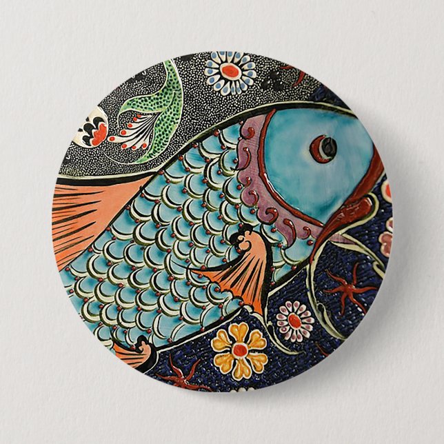 Koi Mosaic Button (Front)