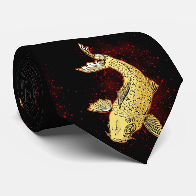 Koi Neck Tie (Rolled)