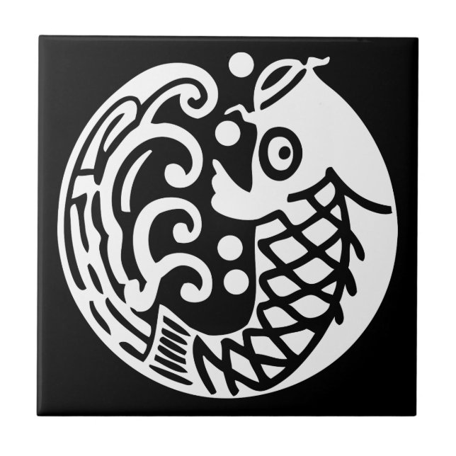 Koi ni Nami Ceramic Tile (Front)