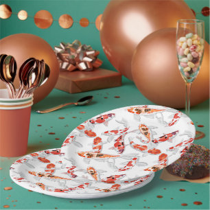 Koi Paper Plates