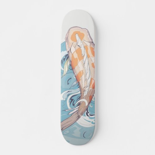 Koi Passing Through Skateboard