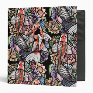 Koi Pond 3 Ring Binder