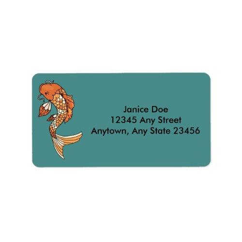 Koi Pond Address Label