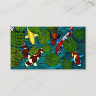 KOI POND Business Cards