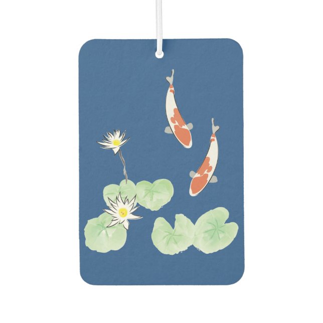 Koi Pond Car Air Freshener (Front)