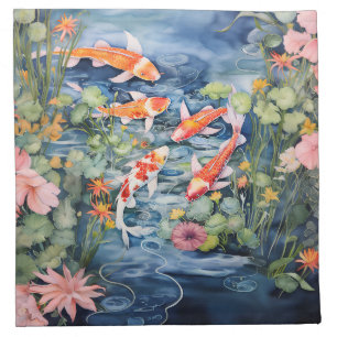 Koi Pond Cloth Napkin