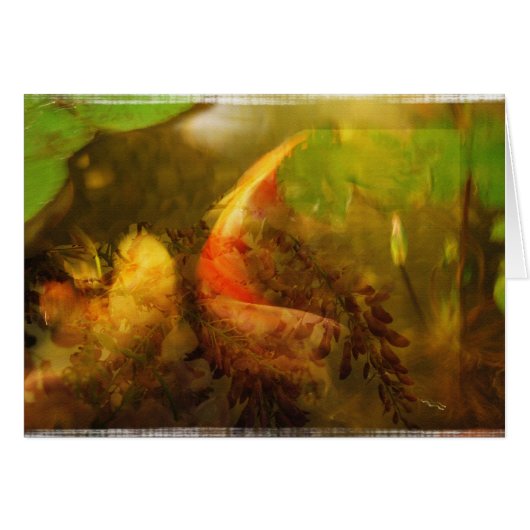 Koi pond collage - Card (Front Horizontal)