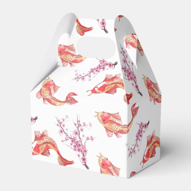Koi Pond Favor Boxes (Front Side)
