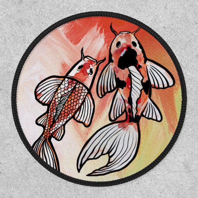 Koi Pond Fish Artwork                              Patch (Front)