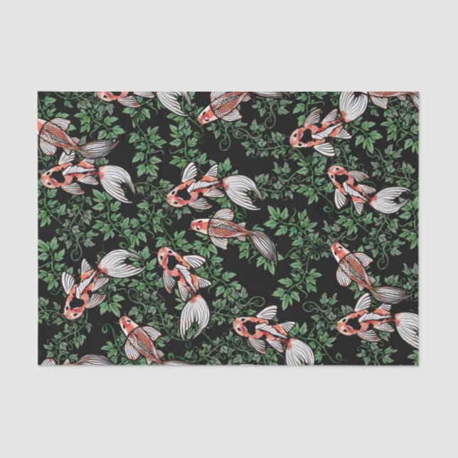 Koi Pond Fish Artwork                              Tissue Paper (Front)