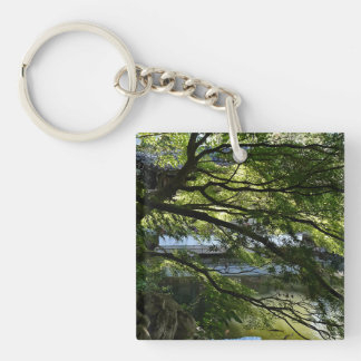 Koi Pond in Chinese Garden Keychain