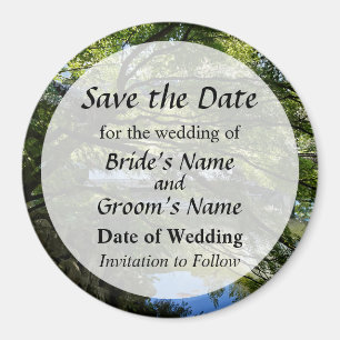 Koi Pond in Chinese Garden Save the Date Magnet